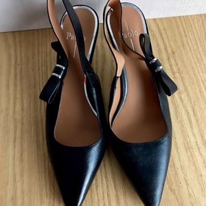 Linea Paolo Cora Slingback Pump Black 9.5